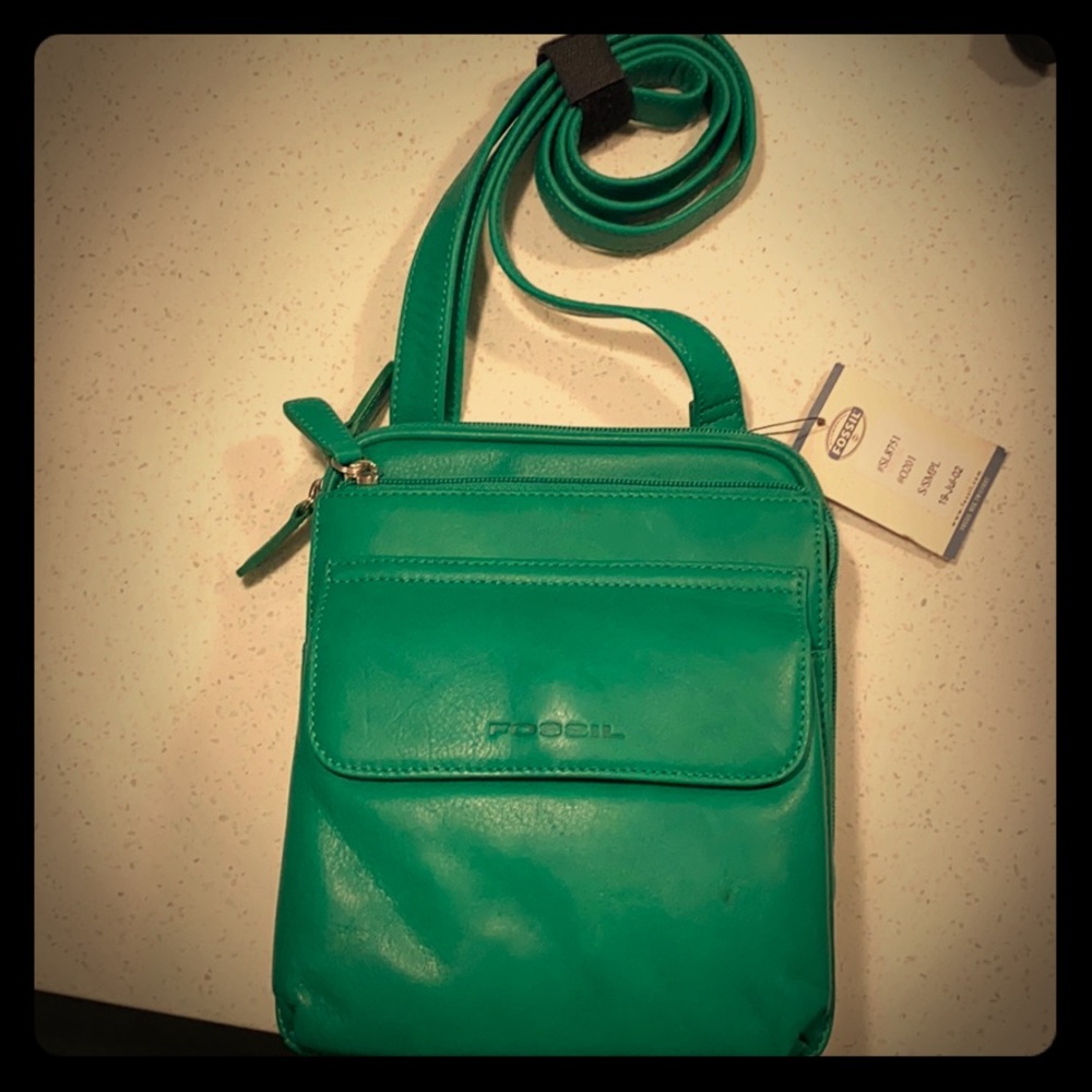 Green Fossil handbag